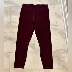 Fabletics, burgundy leggings size S